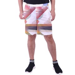 Abstract T- Shirt Pink Colorful Abstract Minimalism T- Shirt Men s Pocket Shorts by maxcute