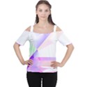 Abstract T- Shirt Purple Minimalistic Abstract Digital Art T- Shirt Cutout Shoulder Tee View1