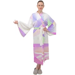 Abstract T- Shirt Purple Minimalistic Abstract Digital Art T- Shirt Maxi Velour Kimono by maxcute