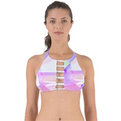 Abstract T- Shirt Purple Minimalistic Abstract Digital Art T- Shirt Perfectly Cut Out Bikini Top by maxcute