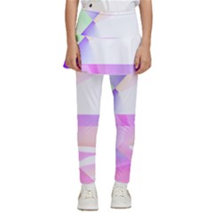 Abstract T- Shirt Purple Minimalistic Abstract Digital Art T- Shirt Kids  Skirted Pants by maxcute