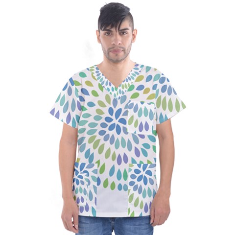 Abstract T- Shirt Rapoline T- Shirt Men s V-neck Scrub Top by maxcute