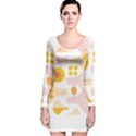 Abstract T- Shirt Science Lab T- Shirt Long Sleeve Velvet Bodycon Dress View1