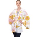 Abstract T- Shirt Science Lab T- Shirt Long Sleeve Velvet Kimono  View1