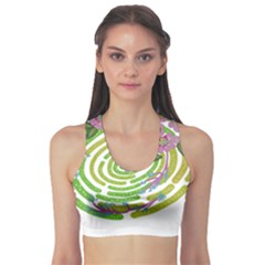 Abstract T- Shirt Tropical World T- Shirt Sports Bra by maxcute