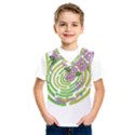 Abstract T- Shirt Tropical World T- Shirt Kids  Basketball Tank Top View1