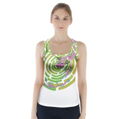 Abstract T- Shirt Tropical World T- Shirt Racer Back Sports Top by maxcute