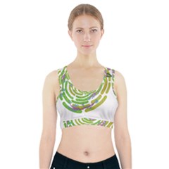 Abstract T- Shirt Tropical World T- Shirt Sports Bra With Pocket by maxcute