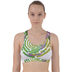 Abstract T- Shirt Tropical World T- Shirt Back Weave Sports Bra by maxcute