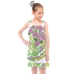 Abstract T- Shirt Tropical World T- Shirt Kids  Overall Dress by maxcute