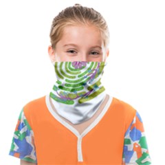 Abstract T- Shirt Tropical World T- Shirt Face Covering Bandana (kids) by maxcute