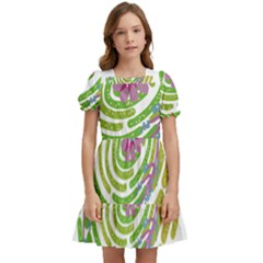 Abstract T- Shirt Tropical World T- Shirt Kids  Puff Sleeved Dress by maxcute