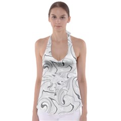 Abstract T- Shirt Vea I I T- Shirt Babydoll Tankini Top by maxcute