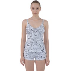 Abstract T- Shirt Vea I I T- Shirt Tie Front Two Piece Tankini by maxcute