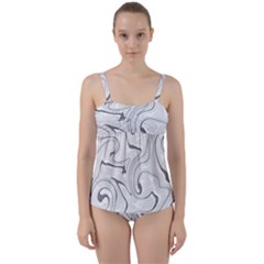 Abstract T- Shirt Vea I I T- Shirt Twist Front Tankini Set by maxcute