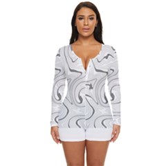 Abstract T- Shirt Vea I I T- Shirt Long Sleeve Boyleg Swimsuit by maxcute