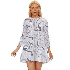 Abstract T- Shirt Vea I I T- Shirt Long Sleeve Babydoll Dress by maxcute