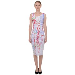 Abstractart T- Shirt Abstract Forest In Pink T- Shirt Sleeveless Pencil Dress by maxcute