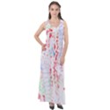 Abstractart T- Shirt Abstract Forest In Pink T- Shirt Sleeveless Velour Maxi Dress View1