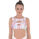 Abstractart T- Shirt Abstract Forest In Pink T- Shirt Bandaged Up Bikini Top View1