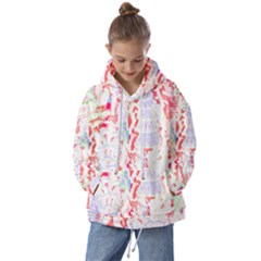 Abstractart T- Shirt Abstract Forest In Pink T- Shirt Kids  Oversized Hoodie by maxcute