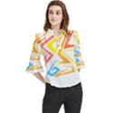 African Patterns T- Shirt Africa Is My Dna T- Shirt Loose Horn Sleeve Chiffon Blouse View1