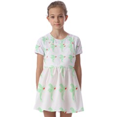 Animal T- Shirt Funny Unique Animal 4 Kids  Short Sleeve Pinafore Style Dress