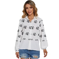 Animal T- Shirt Funny Unique Animal 5 Women s Long Sleeve Button Down Shirt