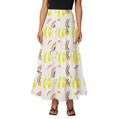 Animal T- Shirt Funny Unique Animal Tiered Ruffle Maxi Skirt