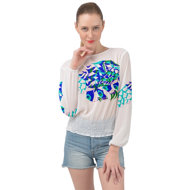 Armadillo T- Shirtthe Magnificent Armored Pangolin Ecopop Art T- Shirt Banded Bottom Chiffon Top