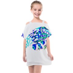 Armadillo T- Shirtthe Magnificent Armored Pangolin Ecopop Art T- Shirt Kids  One Piece Chiffon Dress by maxcute