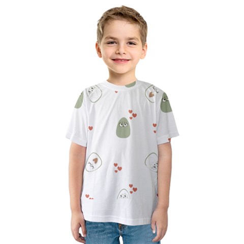 Avocado T- Shirtavocado Pattern T- Shirt Kids  Sport Mesh Tee by maxcute