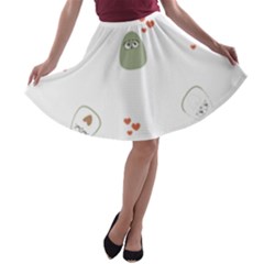 Avocado T- Shirtavocado Pattern T- Shirt A-line Skater Skirt by maxcute