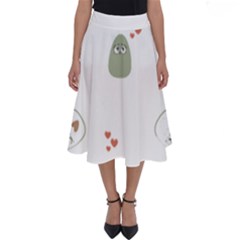 Avocado T- Shirtavocado Pattern T- Shirt Perfect Length Midi Skirt by maxcute