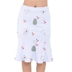 Avocado T- Shirtavocado Pattern T- Shirt Short Mermaid Skirt by maxcute