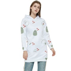 Avocado T- Shirtavocado Pattern T- Shirt Women s Long Oversized Pullover Hoodie by maxcute