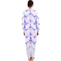 Bat Pattern T- Shirt Bats And Bows Blue Orange T- Shirt OnePiece Jumpsuit (Ladies) View2