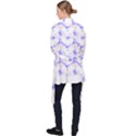 Bat Pattern T- Shirt Bats And Bows Blue Orange T- Shirt Long Sleeve Velvet Kimono  View2