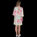 Batik T- Shirt Batik Floral Pattern T- Shirt Velour Kimono Dress View4