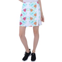 Batik T- Shirt Batik Flower Pattern 5 Tennis Skirt by maxcute