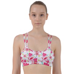 Batik T- Shirt Batik Flower Pattern 7 Line Them Up Sports Bra by maxcute