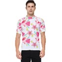 Batik T- Shirt Batik Flower Pattern 7 Men s Short Sleeve Rash Guard View1