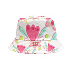 Batik T- Shirt Batik Flower Pattern 7 Inside Out Bucket Hat by maxcute