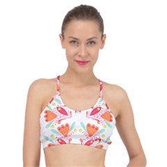 Batik T- Shirt Batik Flower Pattern8 Basic Training Sports Bra by maxcute