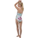 Batik T- Shirt Batik Flowers  Pattern T- Shirt Go with the Flow One Piece Swimsuit View2