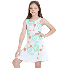 Batik T- Shirt Batik Flowers Pattern 15 Kids  Lightweight Sleeveless Dress by maxcute