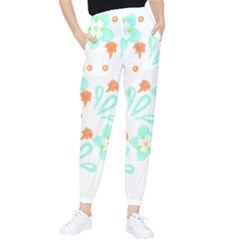 Batik T- Shirt Batik Flowers Pattern 15 Tapered Pants by maxcute