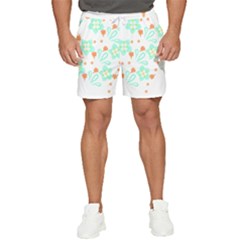 Batik T- Shirt Batik Flowers Pattern 15 Men s Runner Shorts