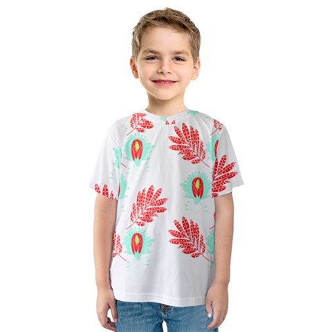 Batik T- Shirt Batik Flowers Pattern 17 Kids  Sport Mesh Tee by maxcute