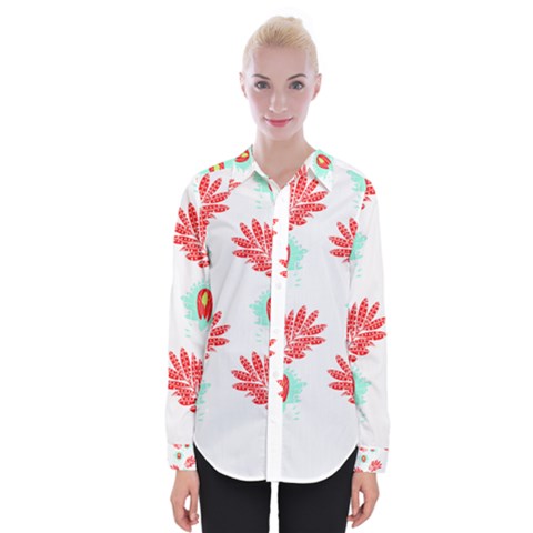 Batik T- Shirt Batik Flowers Pattern 17 Womens Long Sleeve Shirt by maxcute